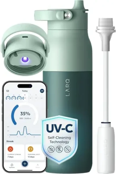 LARQ PureVis 2 680ml eucalyptus green / nerezová samočistící láhev na pití / UV sterilizace (BWEG068A)