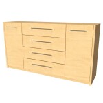 Nábytek Mikulík Komoda MIA 3 ROZMĚR: (š/v/hl.) 150 x 86 x 40 cm