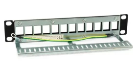 Equip / Patch panel / 10" / 12 portů Keystone / FTP stíněný / 1U / černá (769331)