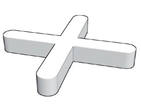 SAPHO - Plastové křížky do obkladů, 1, 200ks PK110