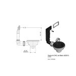Příslušenství ke dřezům Reginox - odpadová sada R34293, černá R34293