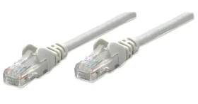 Intellinet Patch kabel Cat5e šedá / Síťový kabel / U/UTP / 1 m / RJ-45 (318921)