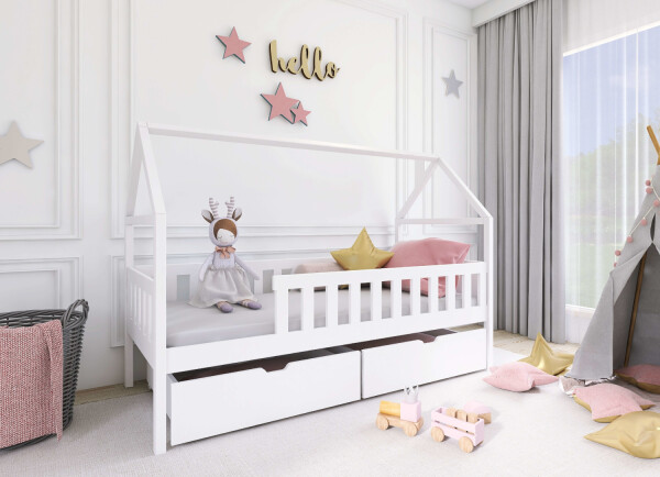 FRONTI Dětská postel DOMI 80x190 - bílá