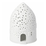 Räder Porcelánový svícen Points, bílá barva, porcelán