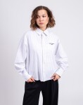 Carhartt WIP W' L/S Cassel Shirt Cassel Stripe, White/Black XS