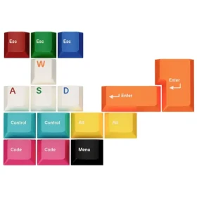 GMK Vzorková sada kláves barevná / ABS-Keycaps / Double-Shot / Cherry-Profil (CYL) (FPTK5001)