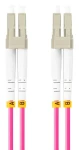 Lanberg / Optický patch kabel / LC/LC duplex / Multimode OM4 50/125 / 5 m / fialová (FO-LULU-MD41-0050-VT)