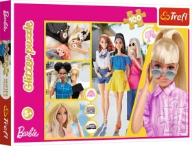 Trefl - Puzzle - Třpytivé: Barbie