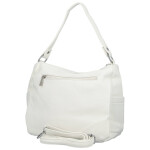 Stylová dámská koženková kabelka na rameno Irenea, bílá