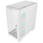 AZZA Cove bílá / Midi PC skříň / ATX / Tvrzené sklo 270° / USB-C / Bez zdroje (CSAZ-570W)