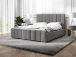 FRONTI Postel MODEL 12 180x200 světlešedá - MAGIC VELVET 2217