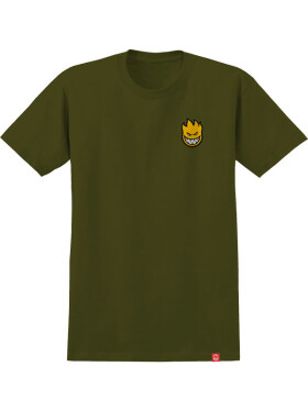 Spitfire LIL BIGHEAD FILL MILITARY GREEN BLACK GOLD pánské tričko krátkým rukávem