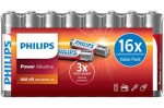 Philips baterie Power alkaline LR03P16F/10 AAA - 16 ks (6959033841590)