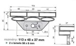 NábytekProNás Lamelové pouzdro DUO 38/8 MI-206