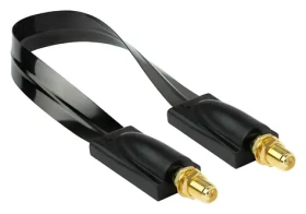 Kabelmeister SMA okenní průchodka černá / Průchodka / SMA-SMA / 50 Ohm / 0,2 m (FD-S20FF)
