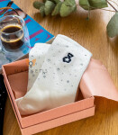 Magnetis ponožky YN5036 Zirkony/medvěd bílá univerzální