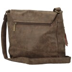 Trendy dámská koženková crossbody kabelka Anelise, coffee