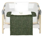 KikkaBoo Ložní sada Secret Garden Green / Povlečení do postýlky / 3 ks / 50x85 cm / 100% bavlna (41101030194KB)
