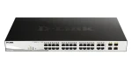 D-Link DGS-1210-28P / Gigabit PoE Smart Switch / 24x gigabit RJ45 / 4x gigabit SFP / PoE 193W