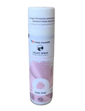 Sametový sprej Food Colours baby růžová (250 ml)