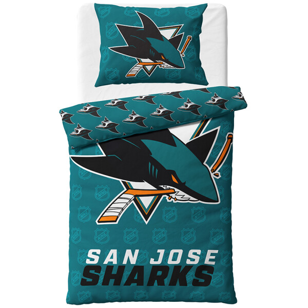Hokejové povlečení NHL San Jose Sharks Shields Velikost: 140x200 + 70x90 cm