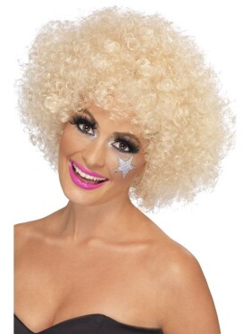Blond afro paruka ve stylu 70. let 120 g