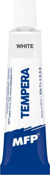 Temperové barvy 12ml bílá