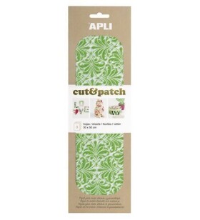 APLI Cut&Patch papír 30 x 50 cm - Zeleno-bílý motiv 3 ks