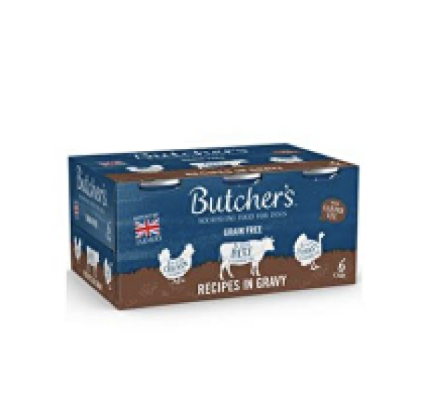 Butcher's Dog Original hovězí/krůtí/kuř. konz. 6x400g