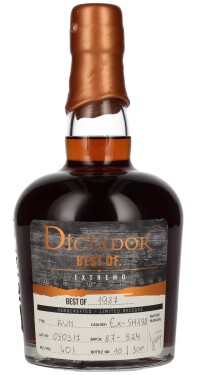 Dictador BEST OF 1987 EXTREMO Colombian Limited Release Rum 30y 40% 0,7 l (holá lahev)