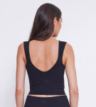 Dámské tílko EVER Infused Aloe Crop Top BLACK -černé 0004 SLOGGI BLACK