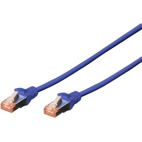 Digitus DK-1644-030/B RJ45 síťové kabely, propojovací kabely CAT 6 S/FTP 3.00 m modrá bez halogenů, kroucené páry , s ochranou, samozhášecí 1 ks