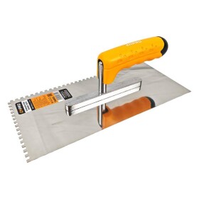 Hladítko nerez, zub 4 mm, 280 x 130 mm, gumová rukojeť, ENPRO