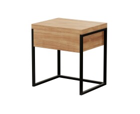 Materasso Noční stolek Heavy Oak - výška 64 cm