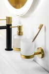 SAPHO - X-ROUND GOLD sklenka, mléčné sklo, zlato mat XR903GB