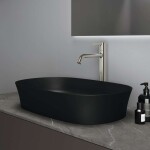 IDEAL STANDARD - Ipalyss Umyvadlo na desku, 60x38 cm, bez přepadu, matná černá E1396V3