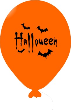 Halloween balónek oranžový balonky.cz Halloween balónek oranžový balonky.cz
