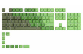 Glorious vyměnitelné klávesy GPBT DE Olive / 115 ks / DE layout / Cherry MX(+) (GLO-KC-GPBT-O-DE)