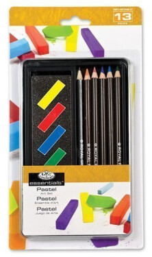 Royal Langnickel Sada na kreslení /pastely a tužky/ v plechu 13ks