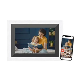 Braun DigiFrame 10X WiFi bílá / Fotorámeček / 10,1" / 1280 x 800 px / dotykový displej / čtečka karet (21264)