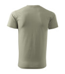 Basic tričko pánské světlá khaki 4XL