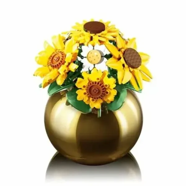 Sluban Flowers M38-P8062 Kytice slunečnic a kopretin ve váze