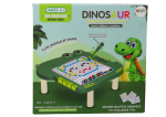 Mamido Edukativní magnetická tabule Dino puzzle zelená s korálky