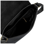 Trendy dámská koženková crossbody kabelka Ada, černá