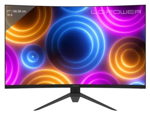 27" LC-Power LC-M27QC černá / Monitor / VA / QHD 2560x1440 / 180Hz / zakřivený / FreeSync Premium (LC-M27QC)