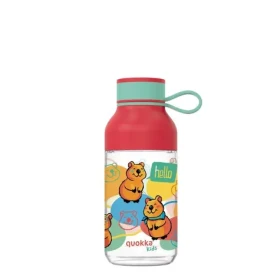 Quokka Ice Kids with strap 430ml Happy Quokka / Láhev na vodu / poutko / tritan (8412497401550)