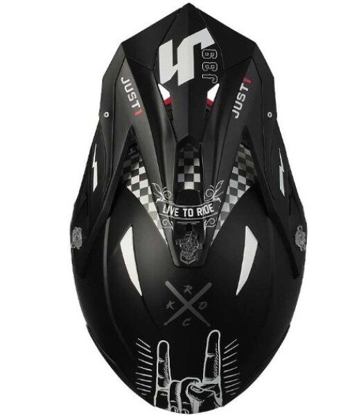 Kšilt Just1 J39 Rock červeno/bílo/černý - uni