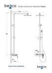 HOPA - Nástěnný sprchový/vanový set ASPIRA chrom BABPANCH