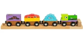 Bigjigs Rail Dřevěný vláček Příšerky