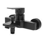 Vanová baterie SAT Cube Way bez sprchového setu 150 mm černá matná CU222C CU222C